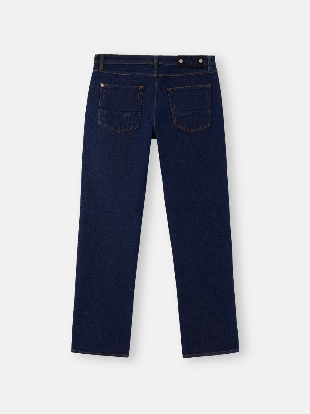 J100007 STRETCH INDIGO DENIM-RINSED