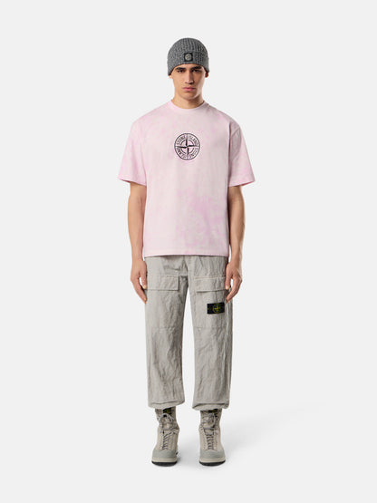 2100021 COMBED ORGANIC COTTON JERSEY 'PAINTBALL' TREATMENT