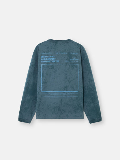 2100024 COMBED ORGANIC COTTON JERSEY 'PAINTBALL' TREATMENT