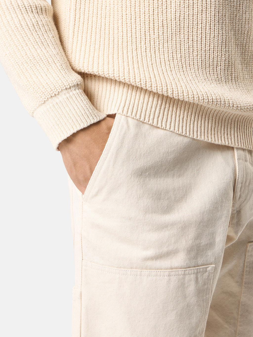 3100001 NATURAL COTTON GABARDINE_STONE ISLAND RAW BEAUTY