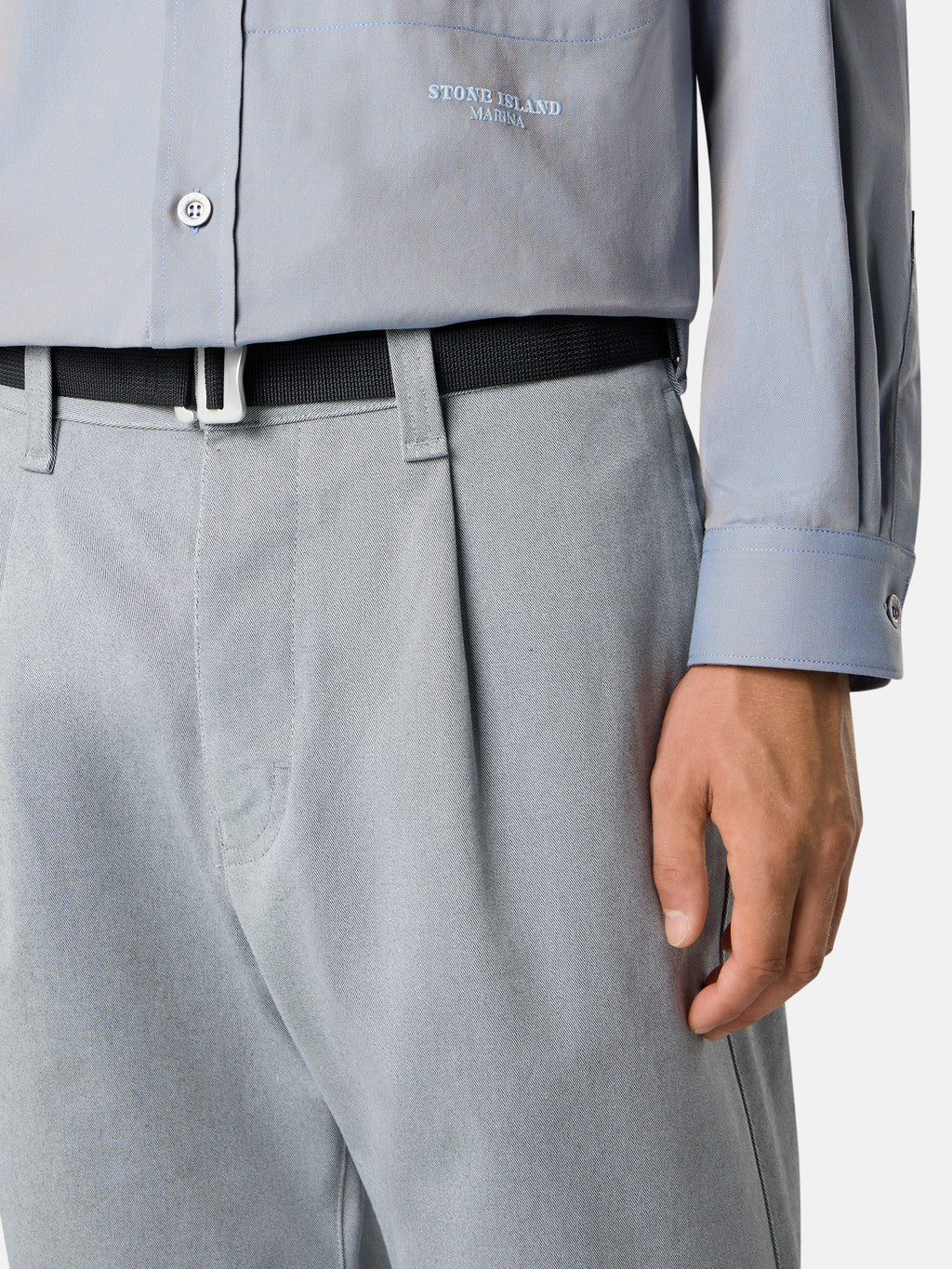 3100015 STRETCH GABARDINE_STONE ISLAND MARINA