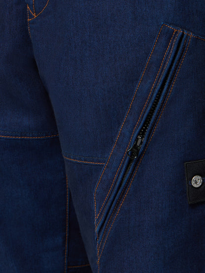 3100045 INDIGO POLYPROPYLENE DENIM LIGHT-RINSED