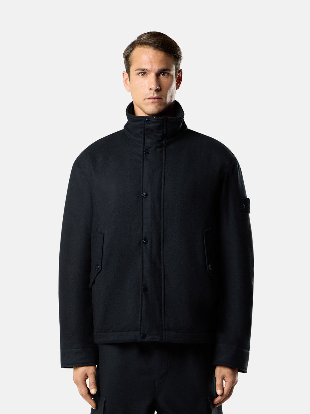 4100070 WOOL NYLON FLANNEL_STONE ISLAND GHOST