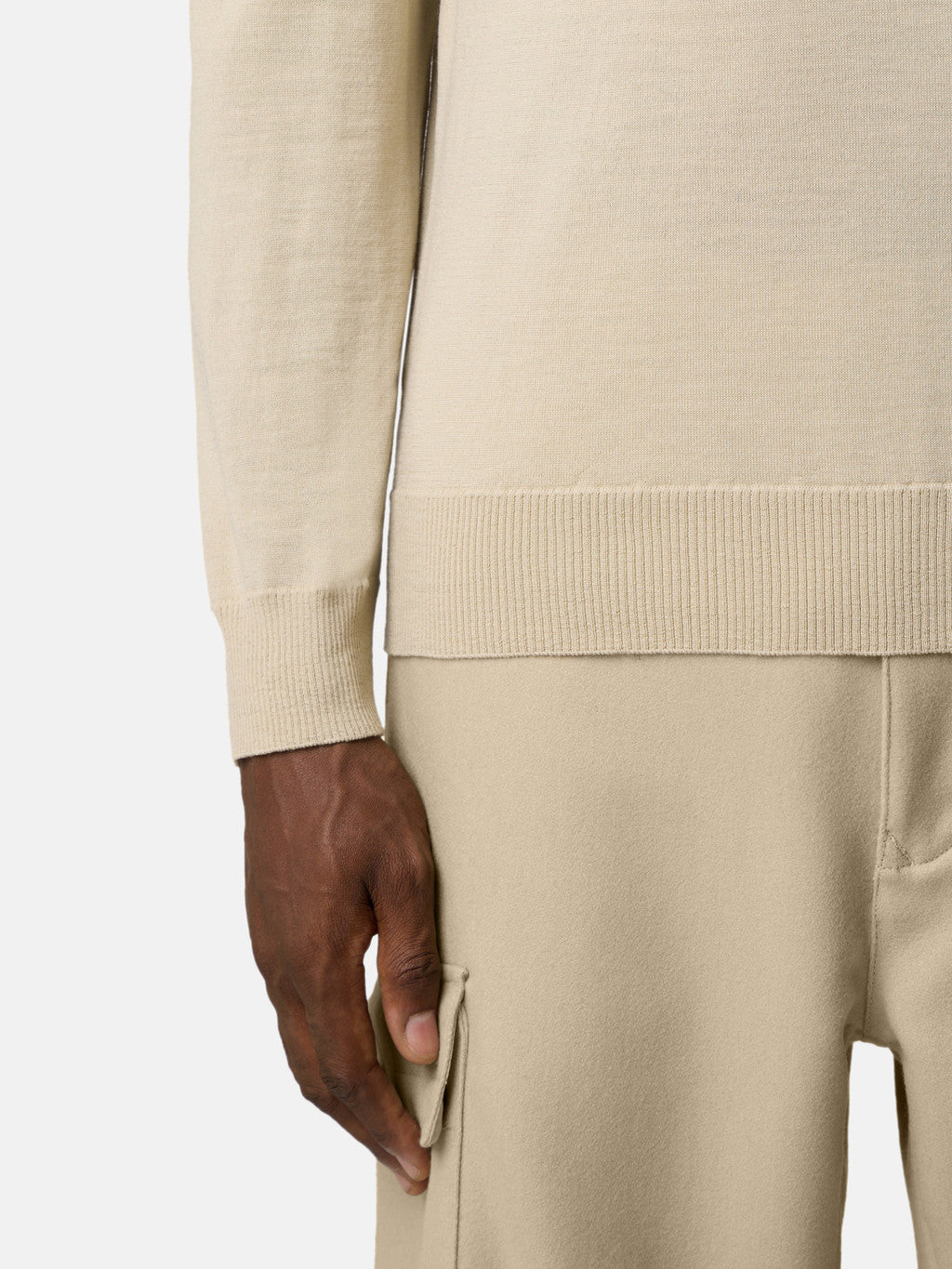 5100074 PURE LIGHT RWS WOOL_STONE ISLAND GHOST