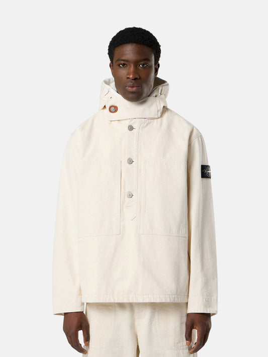 Q100001 NATURAL COTTON GABARDINE_STONE ISLAND RAW BEAUTY