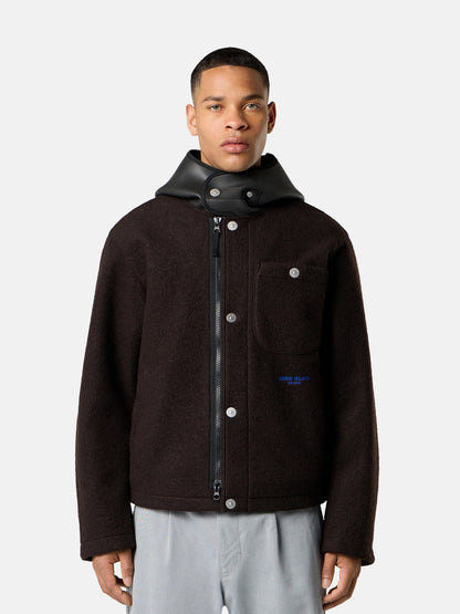 Q100021 FELTED WOOL POLYESTER_STONE ISLAND MARINA