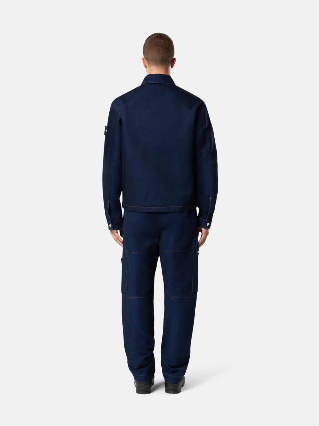 Q100027 INDIGO POLYPROPYLENE DENIM-RINSED