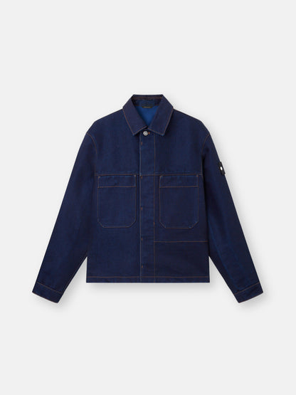 Q100027 INDIGO POLYPROPYLENE DENIM-RINSED